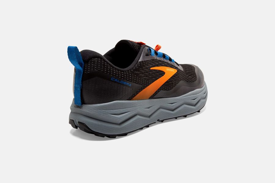 Brooks Running Shoes Mens Black/Orange - Caldera 5 Trail - 6437-FGYMT